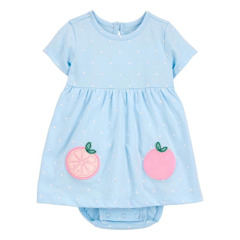 CARTER'S - Vestido con Cubre Pañal Algodón Bebé Niña Carter's