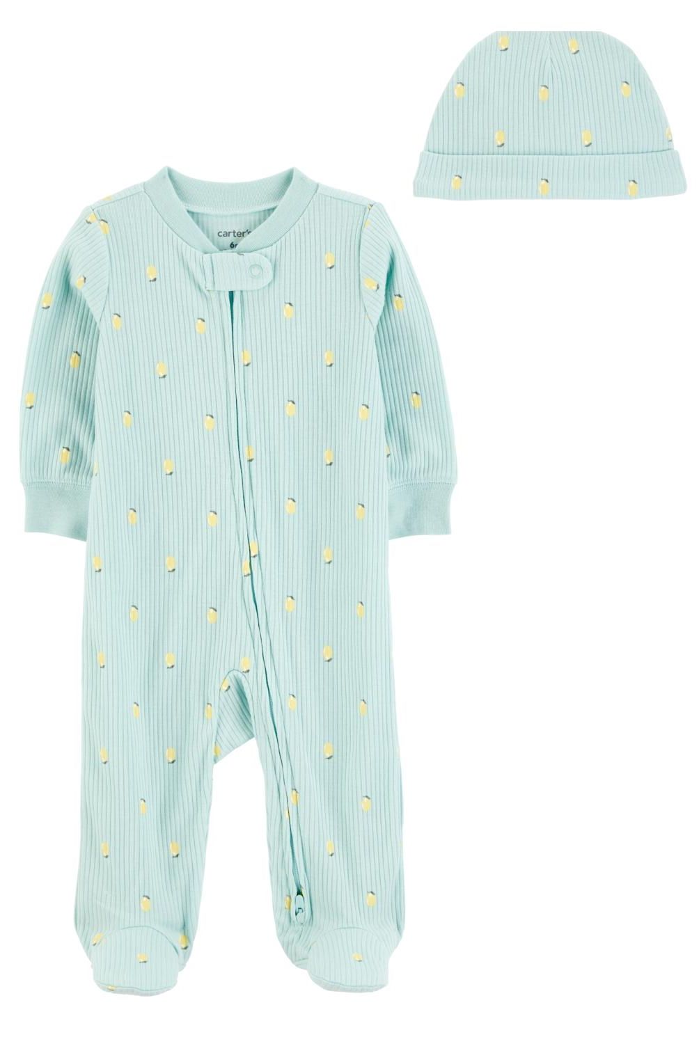 CARTER'S - Conjunto 2 Piezas Pijama y Gorro Bebé Niña Carter's