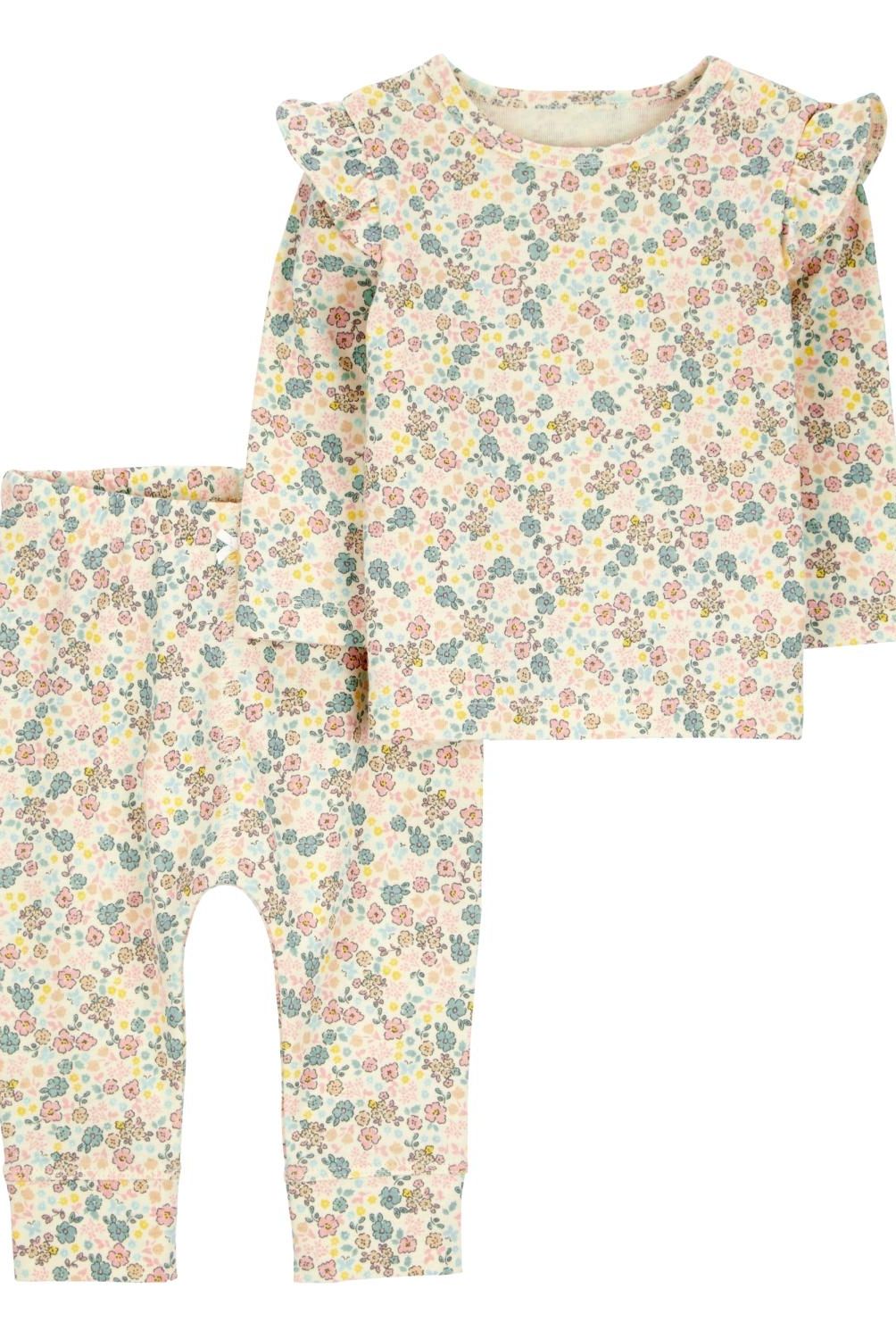 CARTER'S - Conjunto 2 Piezas Pantalon y Polera  Bebé Niña Carter's