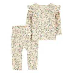 CARTER'S - Conjunto 2 Piezas Pantalon y Polera Bebé Niña