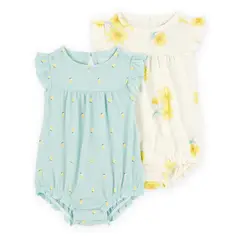 CARTER'S - Pack 2 Enteritos Estampados Bebé Niña