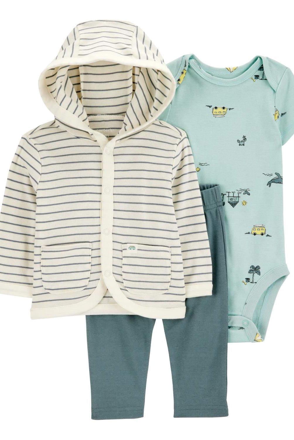 CARTER'S - Conjunto 3 Piezas Chaleco, Pantalon Y Body Bebé Niño Bebé Niño Carter's