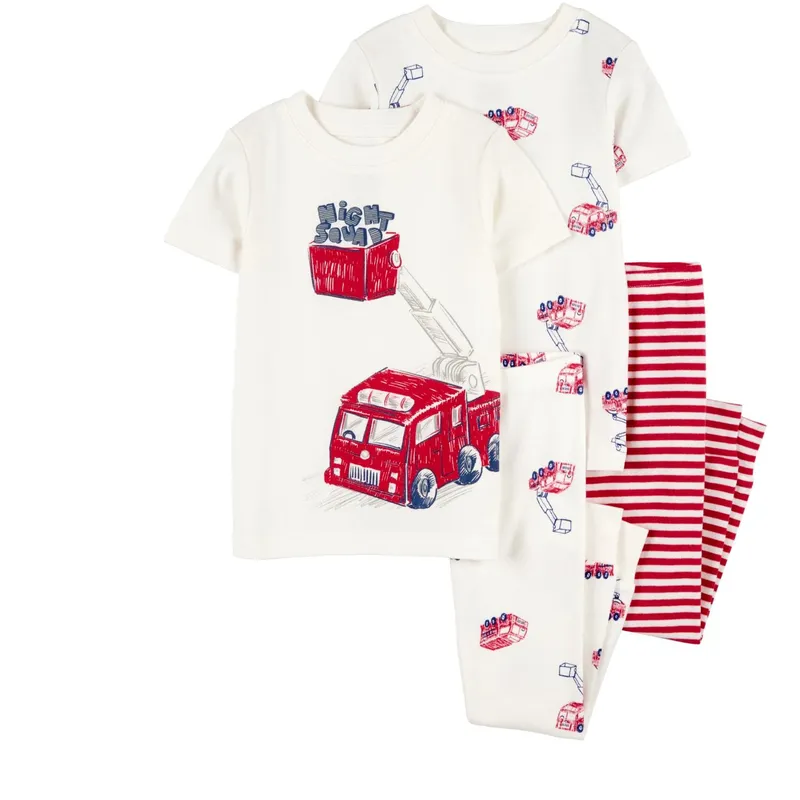 CARTER'S - Pijama 4 Piezas Algodón Bebé Niño Carter's