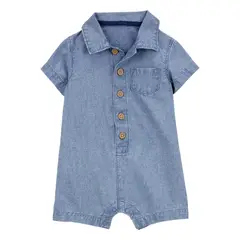 CARTER'S - Enterito Algodón Denim Bebé Niño Bebé Niño