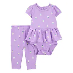 CARTER'S - Conjunto 2 Piezas Body Y Pantalón Bebé Niña Bebé Niña