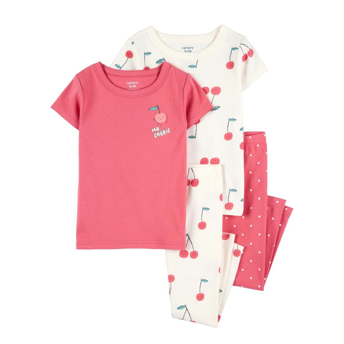 CARTER'S - Pijama 4 Piezas Algodón Bebé Niña Carter's