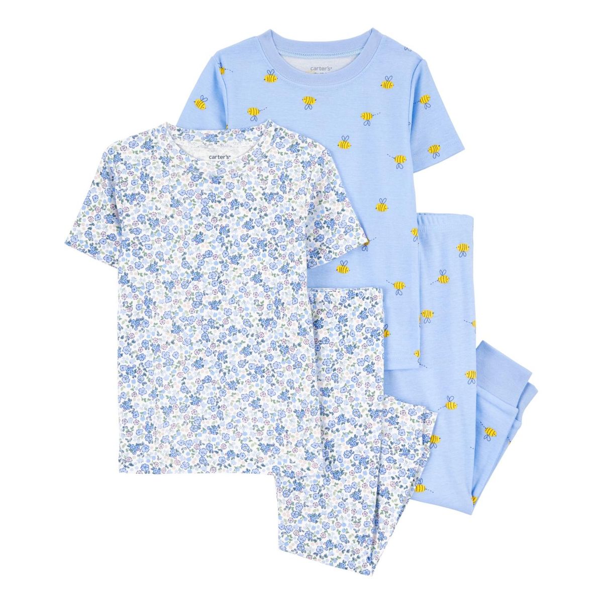 CARTER'S - Pijama 4 Piezas Algodón Bebé y Niña Carter's