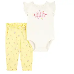 CARTER'S - Conjunto 2 Piezas Body Y Pantalón Bebé Niña Bebé Niña