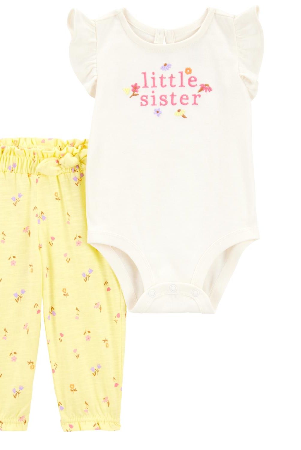 CARTER'S - Conjunto 2 Piezas Body Y Pantalón Bebé Niña Bebé Niña Carter's