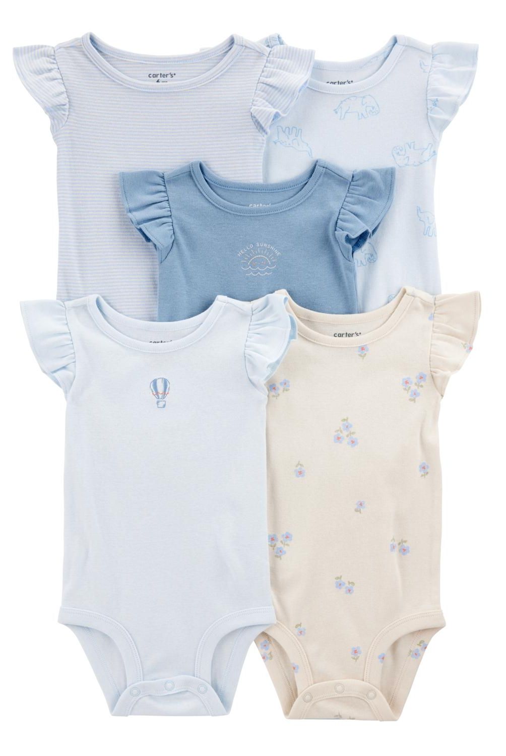 CARTER'S - Pack de Bodys Algodón 5 unidades Bebé Niña Carter's