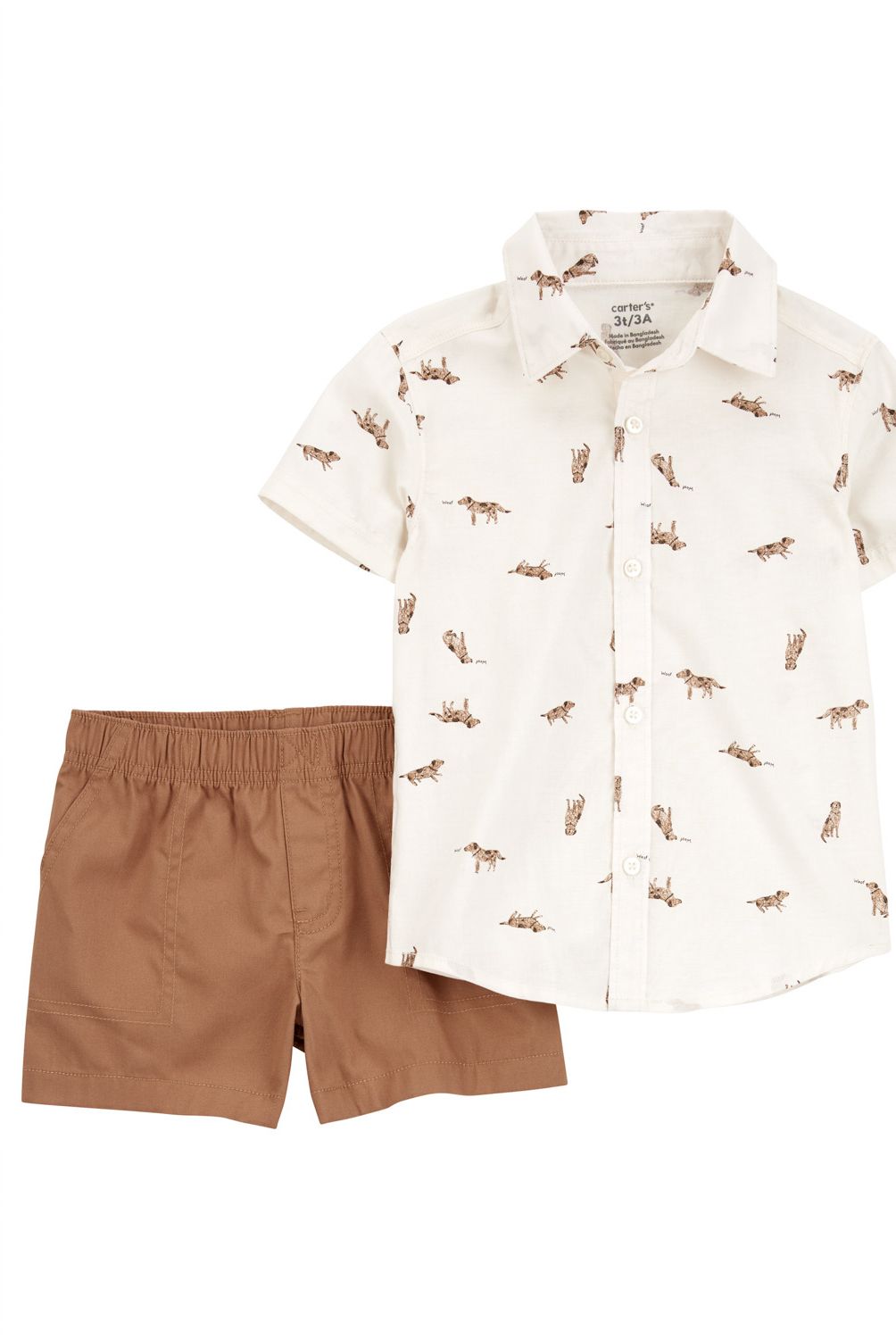 CARTER'S - Conjunto 2 Piezas Camisa Y  Short Niño Niño Carter's