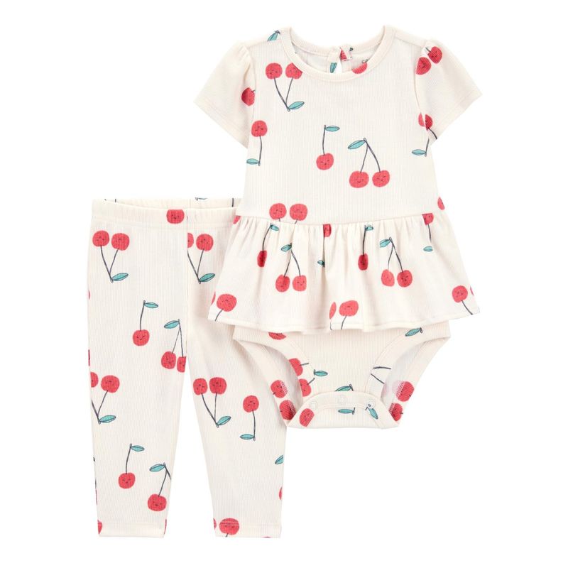 CARTER'S - Conjunto 2 Piezas Body y Pantalón Bebé Niña Carter's