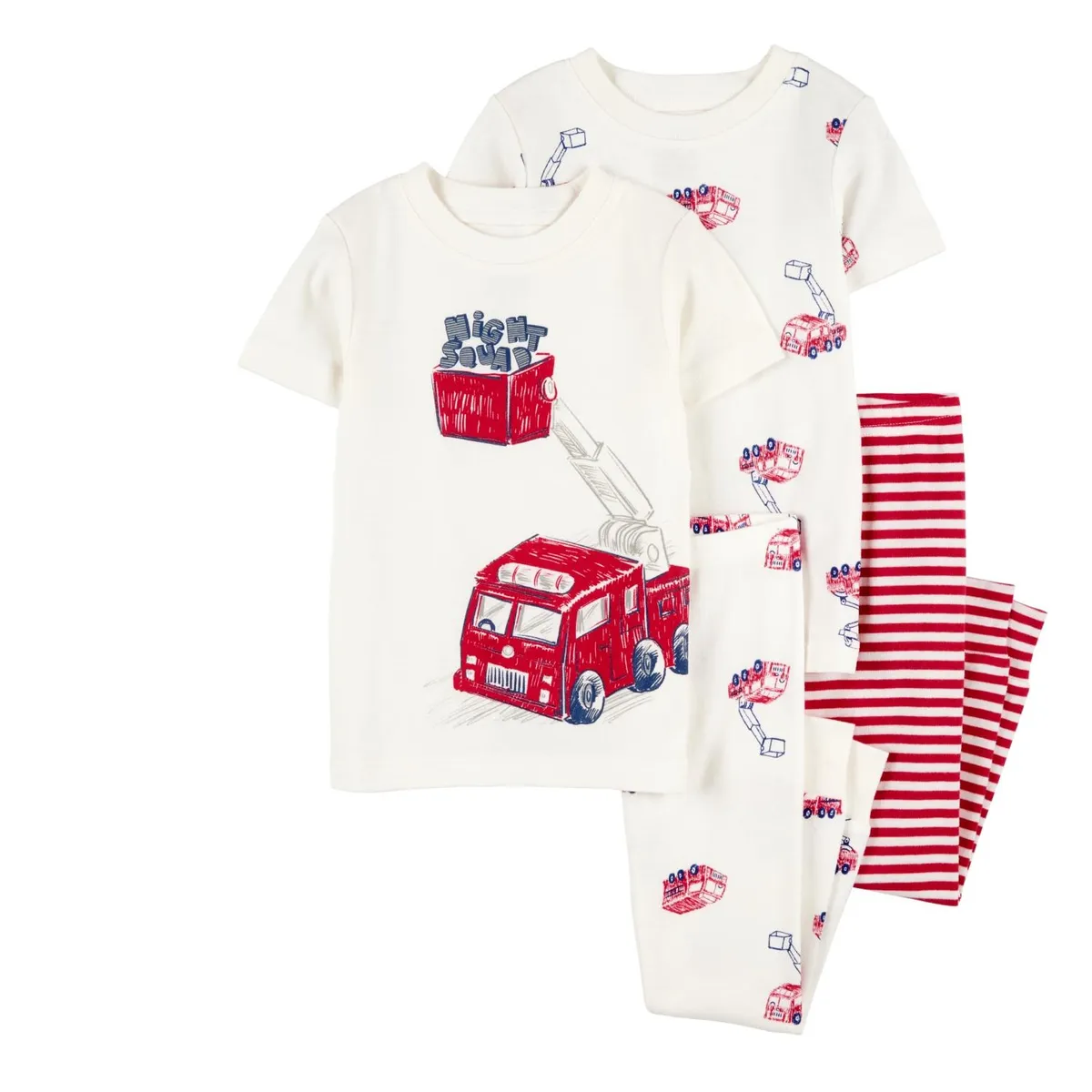 CARTER'S - Pijama 4 Piezas Algodón Bebé y Niño Carter's