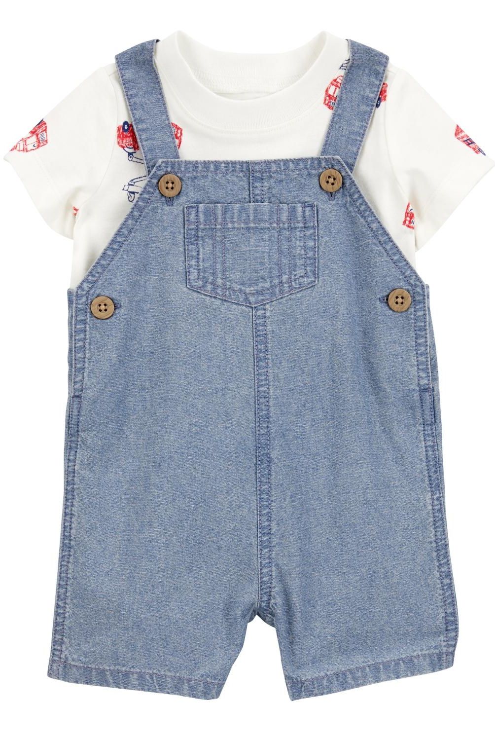 CARTER'S - Conjunto 2 Piezas Polera Y Jardinera Bebé Niño Bebé Niño Carter's