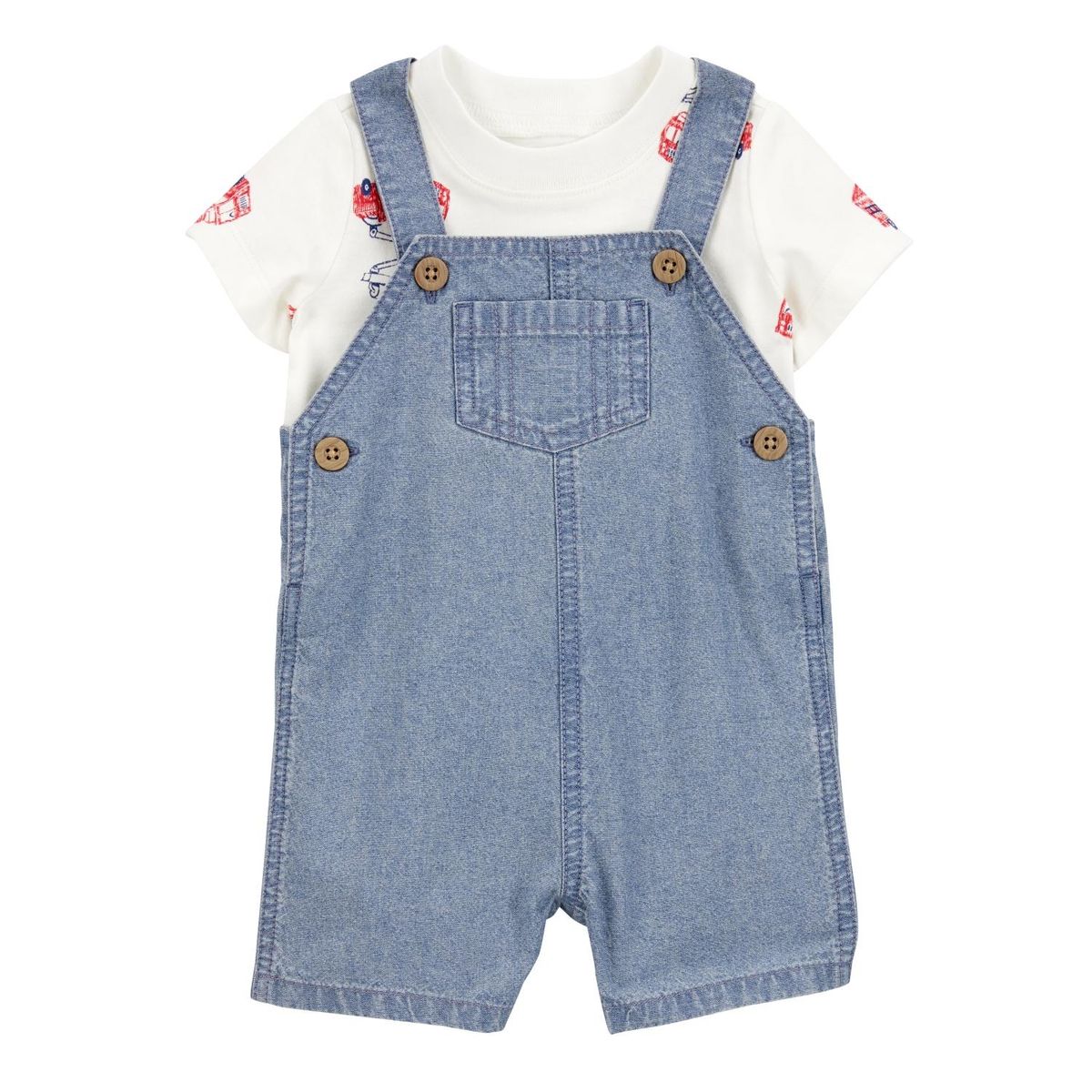 CARTER'S - Conjunto 2 Piezas Polera y Jardinera Bebé Niño Carter's