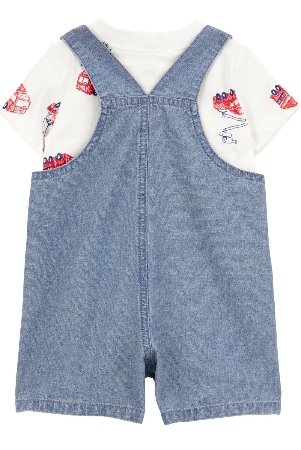 CARTER'S - Conjunto 2 Piezas Polera Y Jardinera Bebé Niño Bebé Niño Carter's