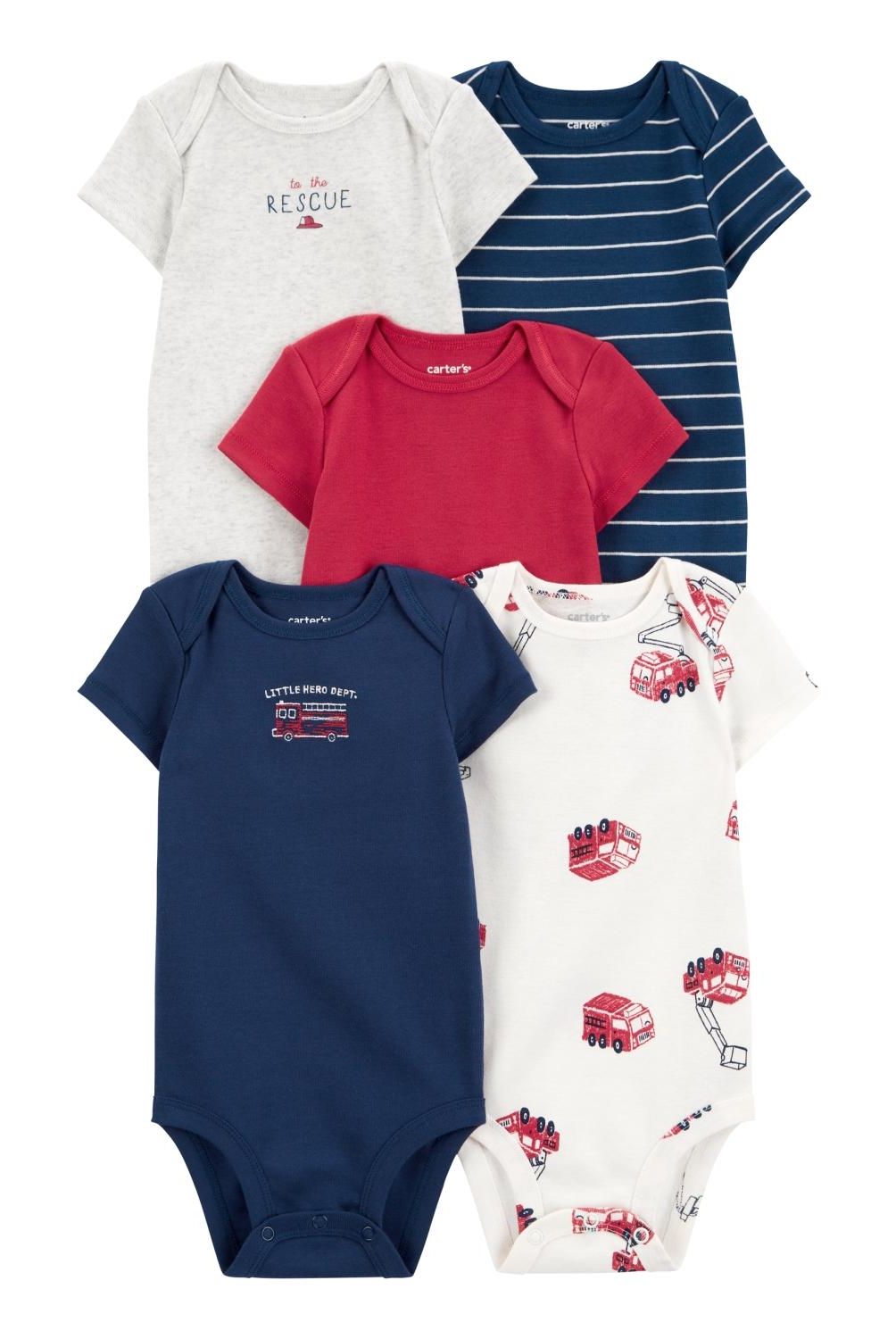CARTER'S - Pack de Bodys Algodón 5 unidades Bebé Niño Carter's