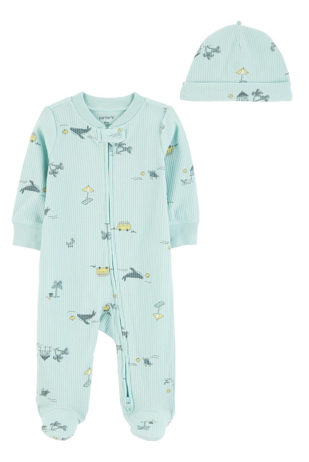 CARTER'S - Conjunto 2 Piezas Pijama y Gorro Bebé Niño Carter's