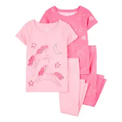 CARTER'S - Pijama 4 Piezas Bebé Niña