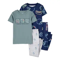 CARTER'S - Pijama 4 Piezas Bebé Niño