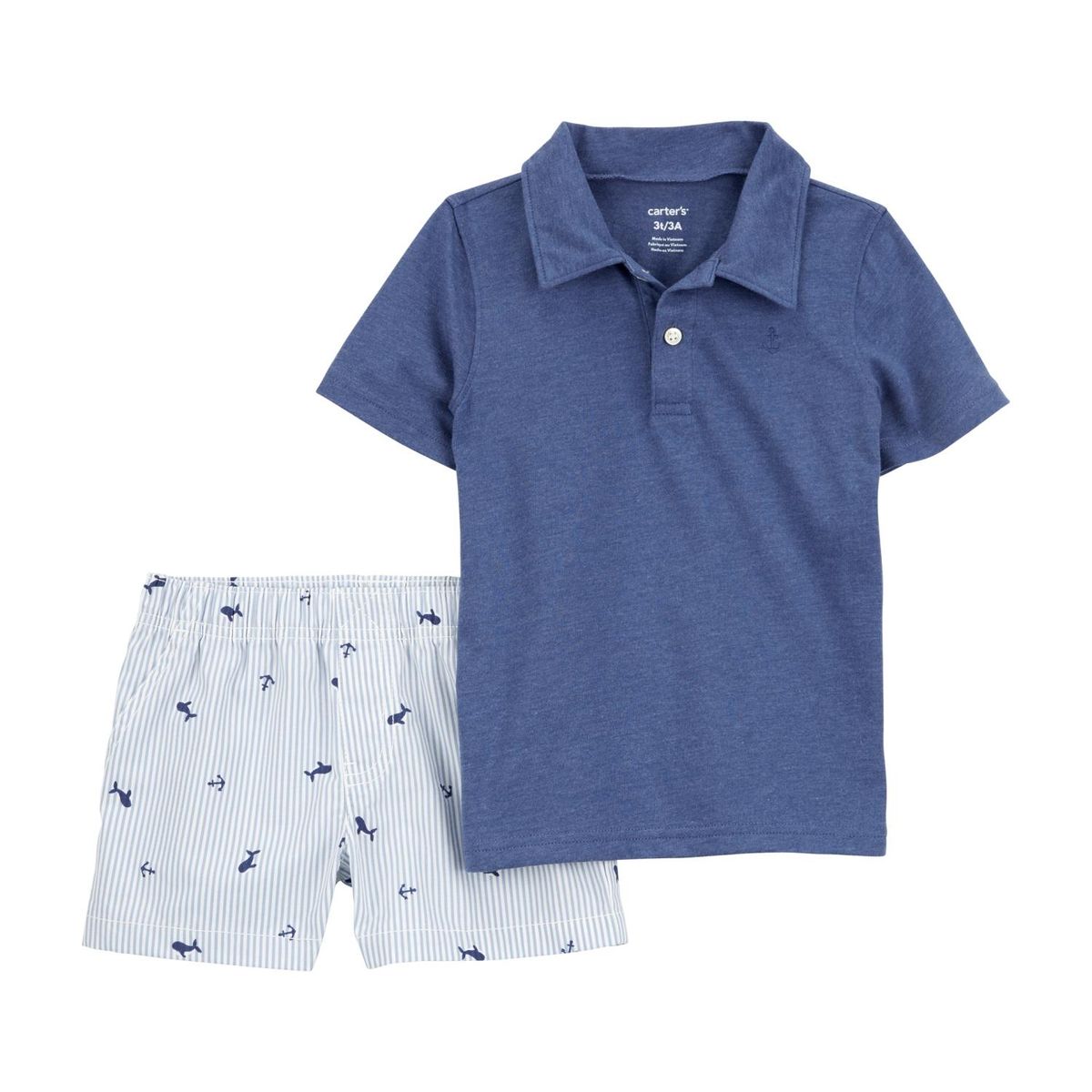CARTER'S - Conjunto 2 Piezas Polera Y Short Niño Carter's