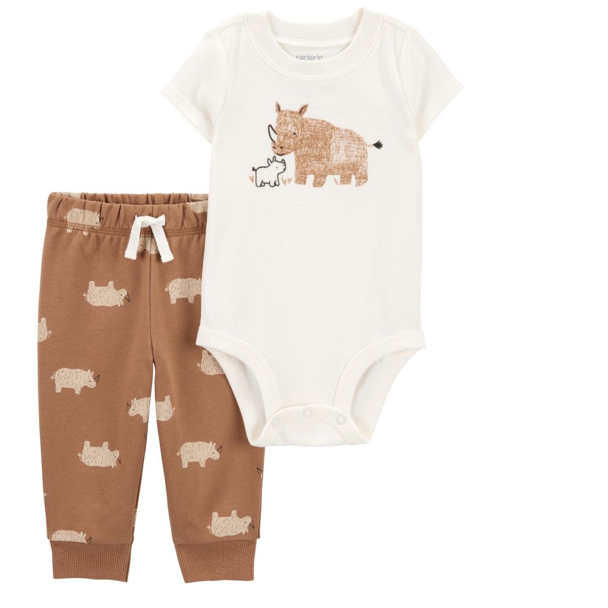 CARTER'S - Conjunto 2 Piezas Body y Pantalón Buzo Bebé Niño Carter's