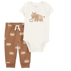 CARTER'S - Conjunto 2 Piezas Body Y Pantalon Buzo Bebé Niño Bebé Niño
