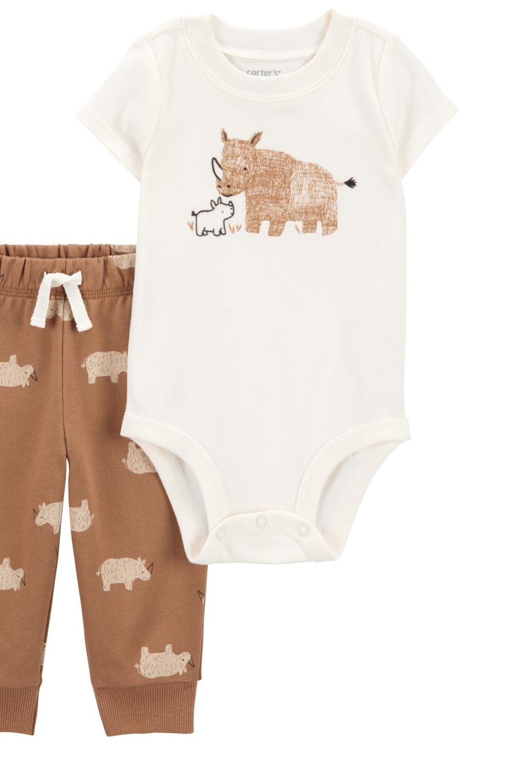 CARTER'S - Conjunto 2 Piezas Body Y Pantalon Buzo Bebé Niño Bebé Niño Carter's