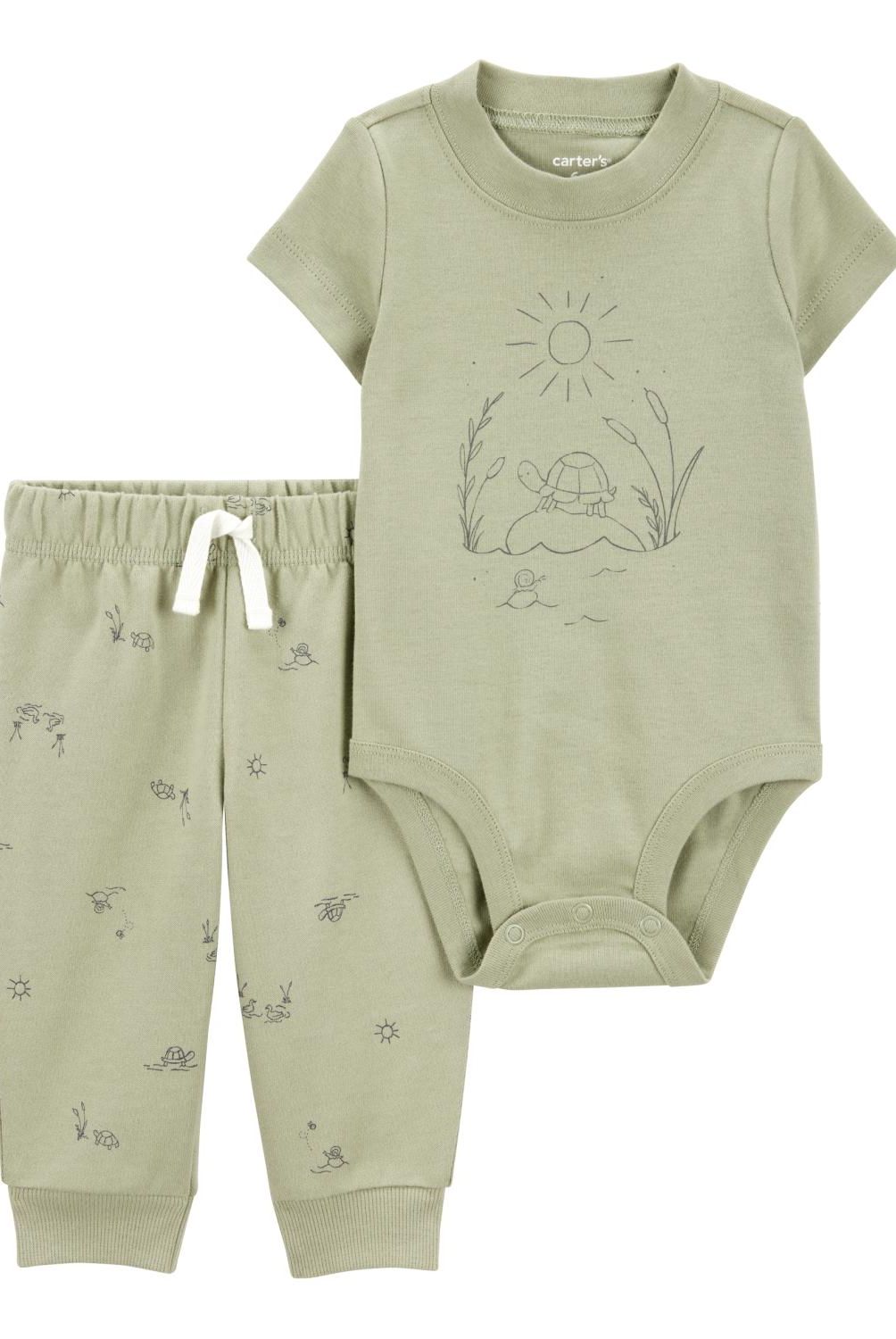CARTER'S - Conjunto 2 Piezas Body Y Pantalon Buzo Bebé Niño Bebé Niño Carter's
