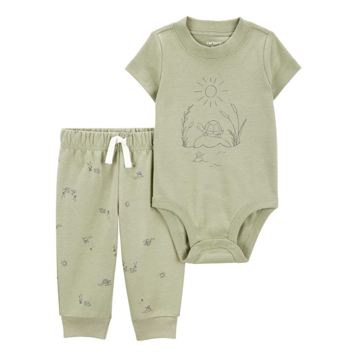 CARTER'S - Conjunto 2 Piezas Body y Pantalón Buzo Bebé Niño Carter's