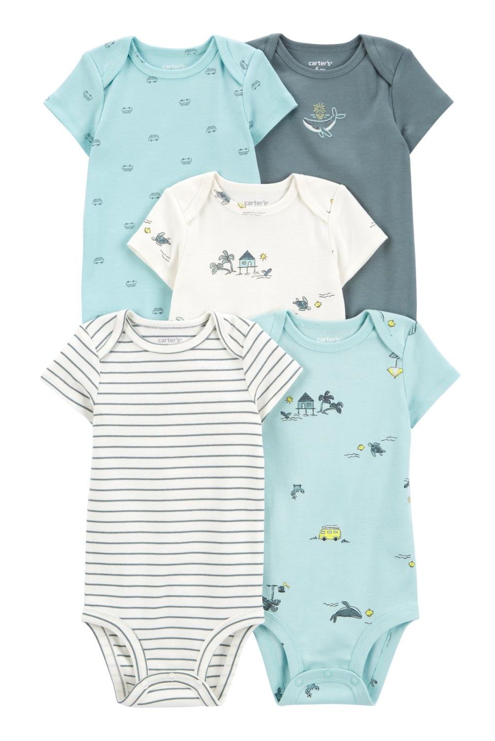 CARTER'S - Pack de Bodys Algodón 5 unidades Bebé Niño Carter's