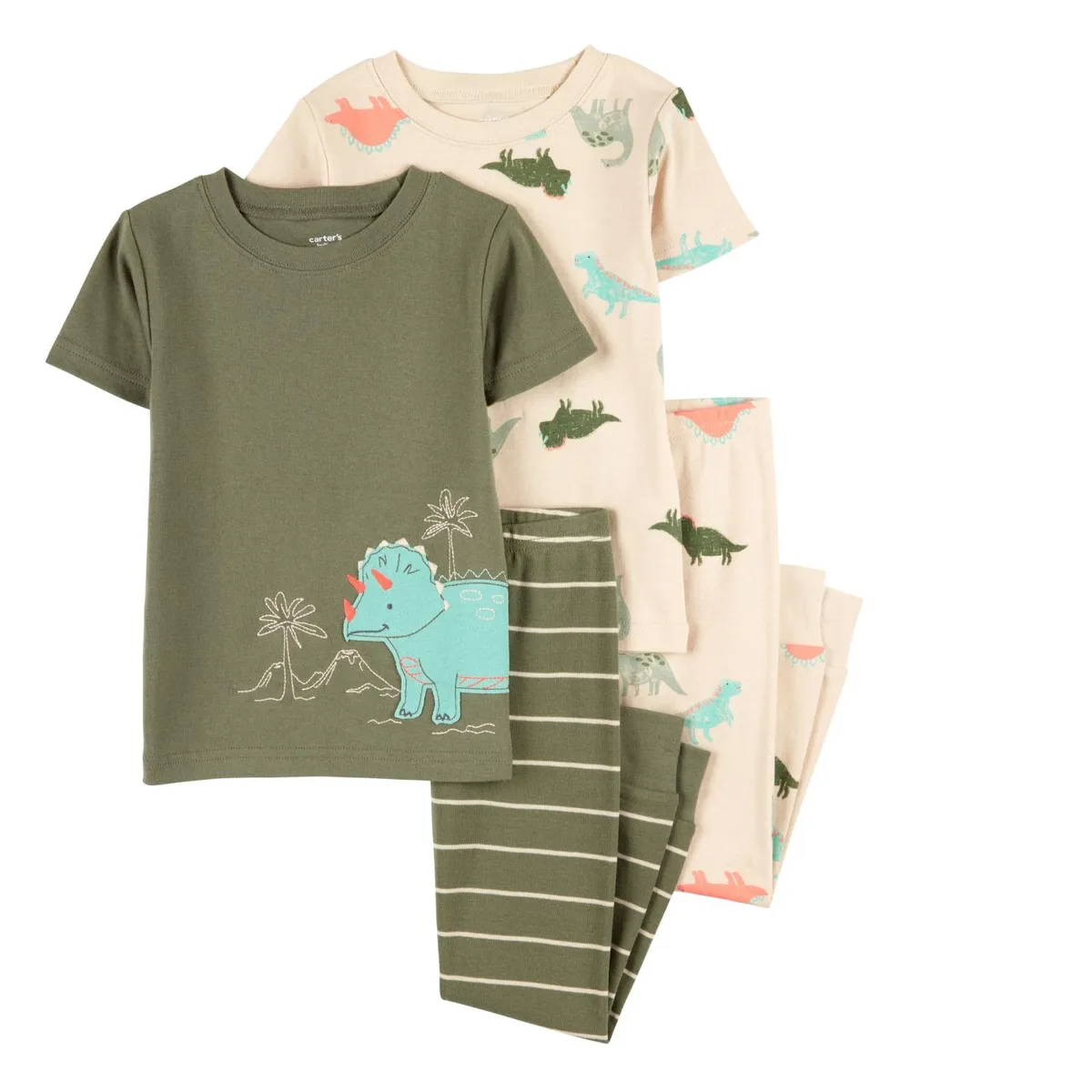 CARTER'S - Pijama 4 Piezas Algodón Bebé y Niño Carter's