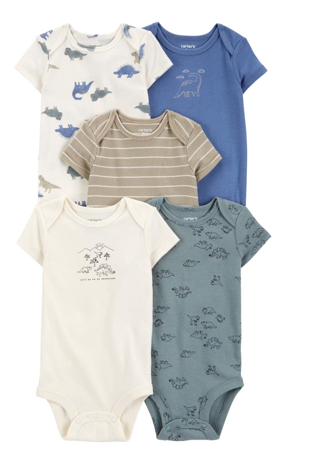 CARTER'S - Pack de Bodys Algodón 5 unidades Bebé Niño Carter's