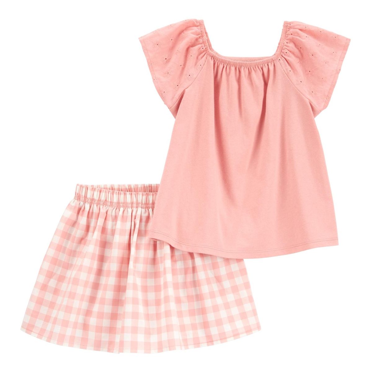 CARTER'S - Conjunto 2 Piezas Blusa y Falda Short Niña Carter's