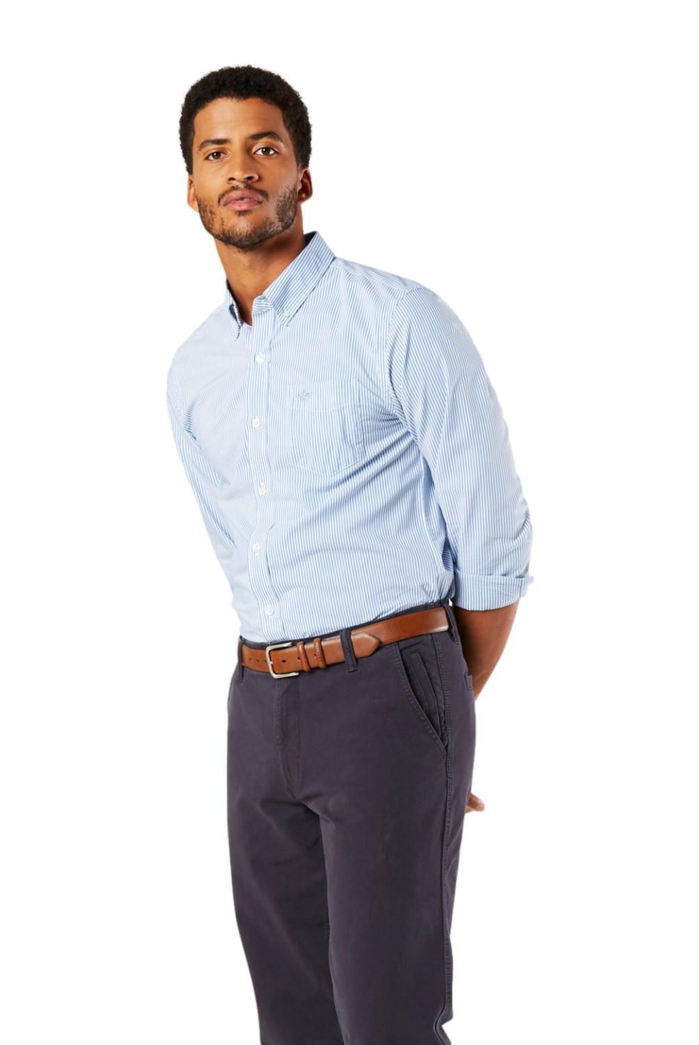 DOCKERS - Camisa Manga Larga Algodón Hombre Dockers