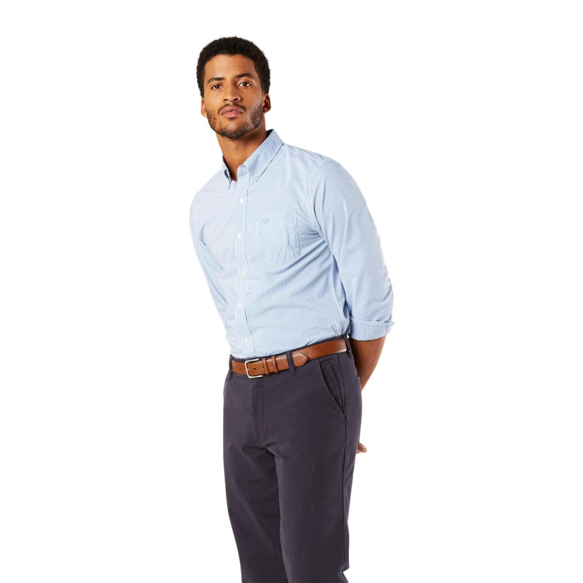 DOCKERS - Camisa Manga Larga Algodón Hombre Dockers