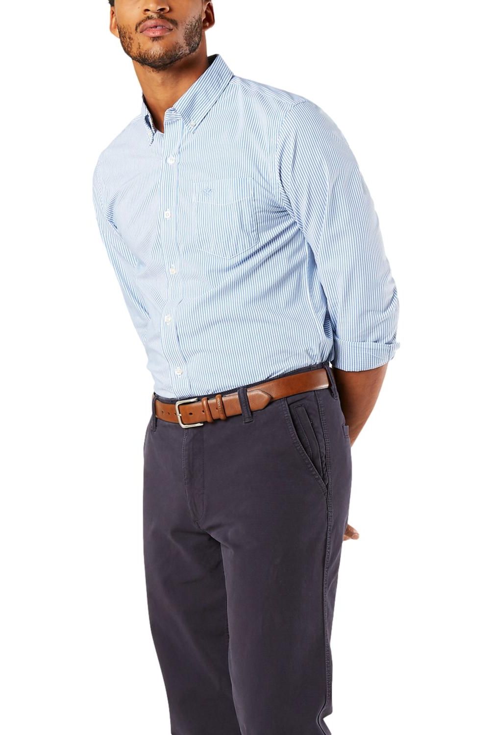 DOCKERS - Camisa Manga Larga Algodón Hombre Dockers