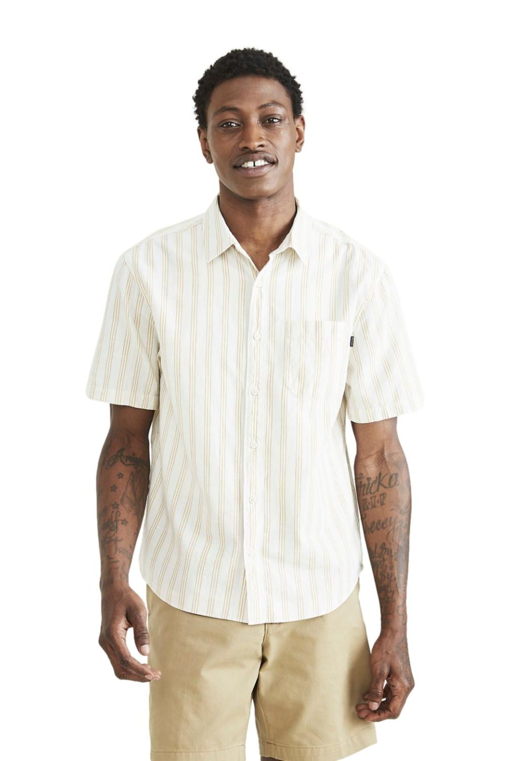 DOCKERS - Camisa Manga Larga Algodón Hombre Dockers