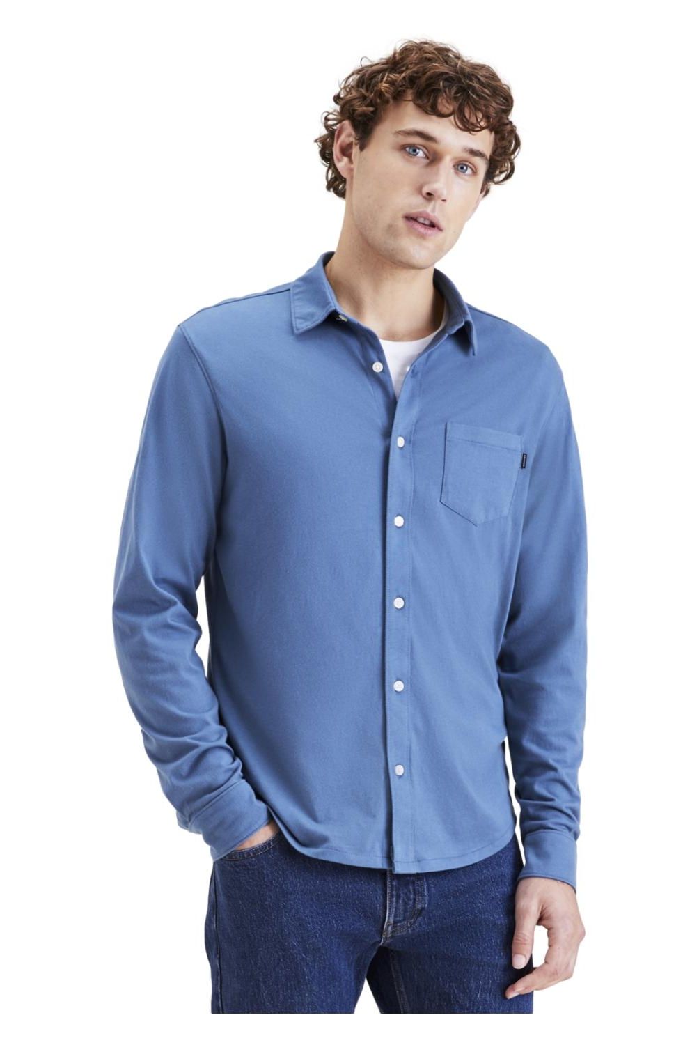 DOCKERS - Camisa Manga Larga Algodón Hombre Dockers