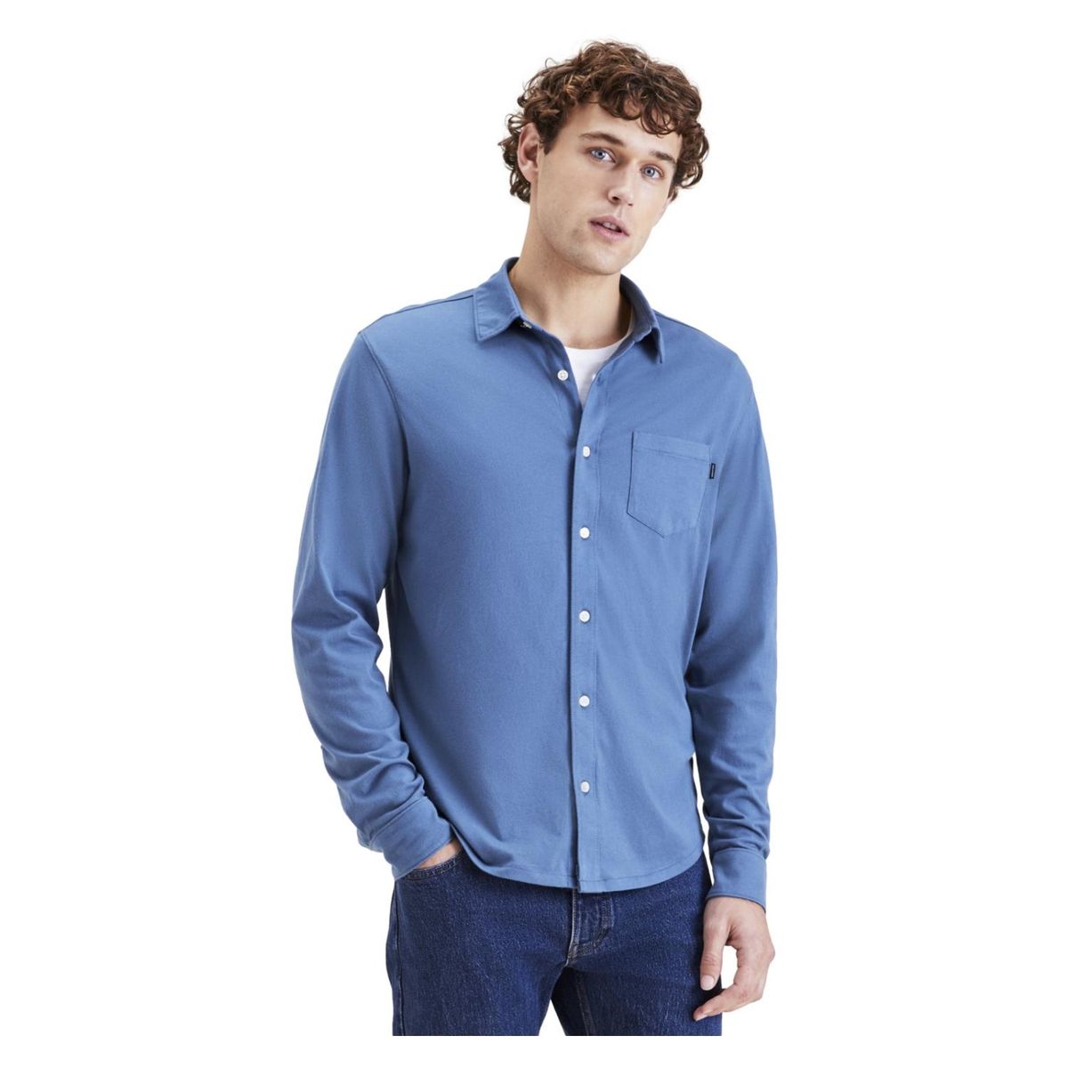 DOCKERS - Camisa Manga Larga Algodón Hombre Dockers