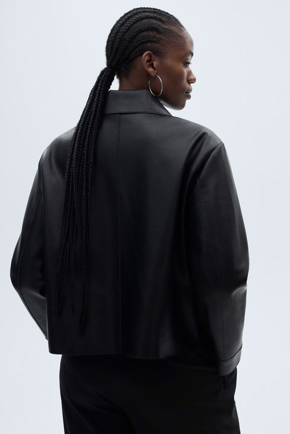 MANGO - Chaqueta Efecto Piel Bolsillos Mujer Mango