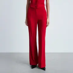 MANGO - Pantalón Traje Wideleg Mujer