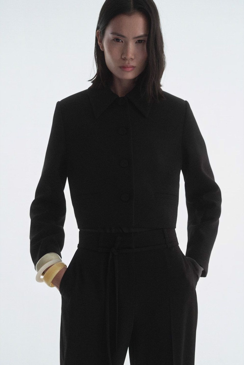 MANGO - Chaqueta Traje Solapas Mujer Mango