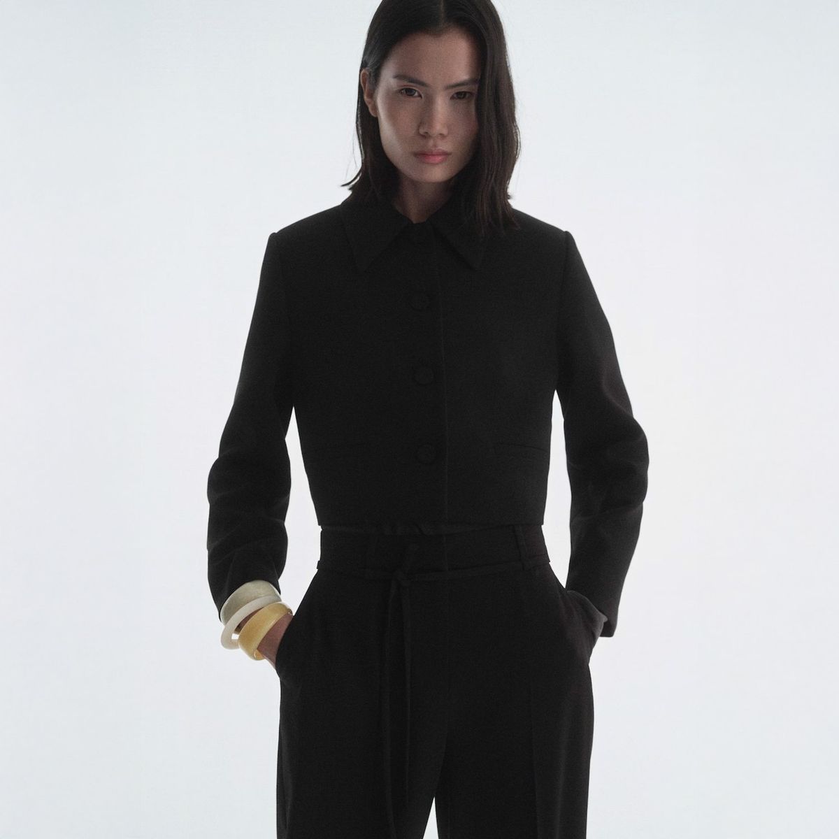 MANGO - Chaqueta Traje Solapas Mujer Mango