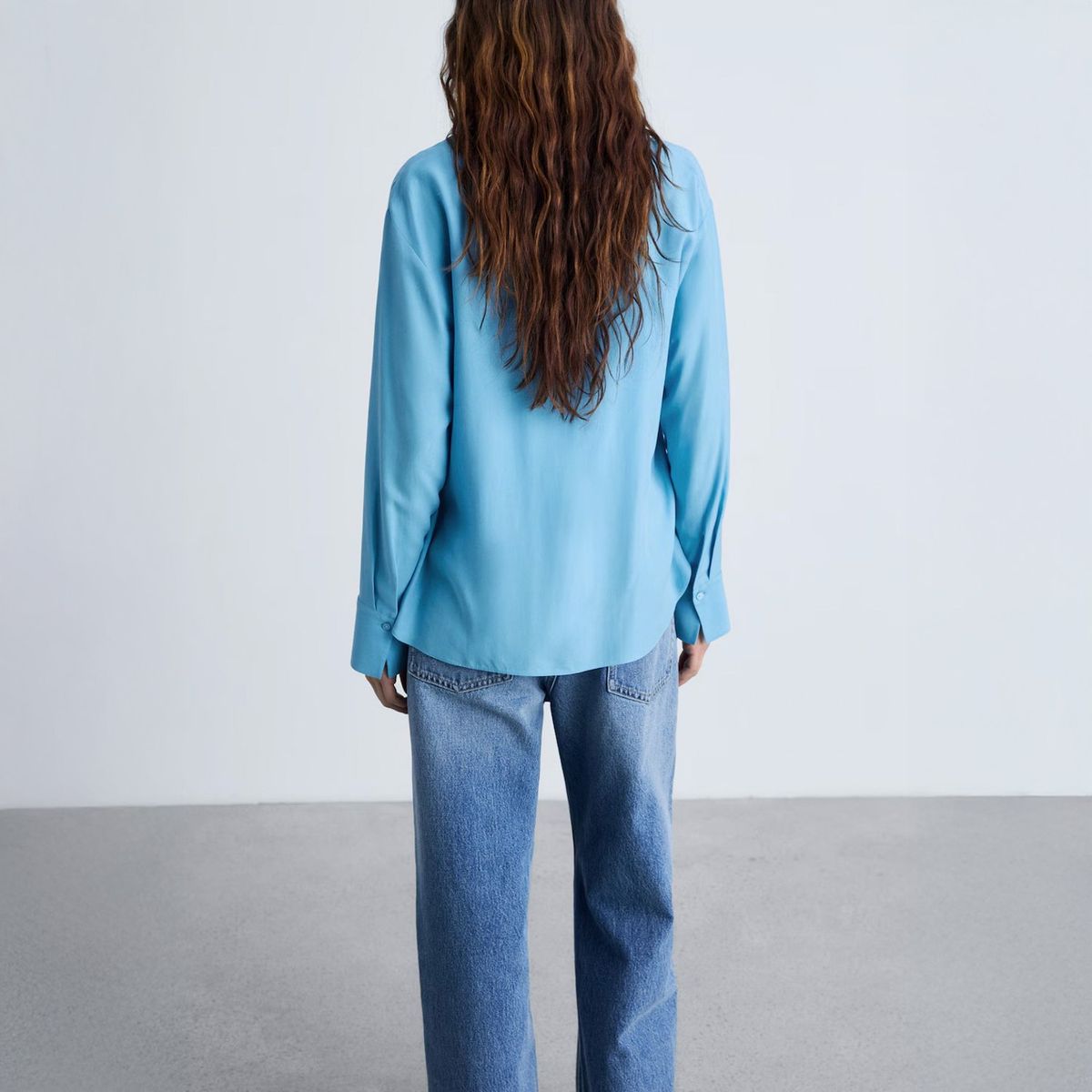 MANGO - Camisa Fluida Lyocell Mujer Mango