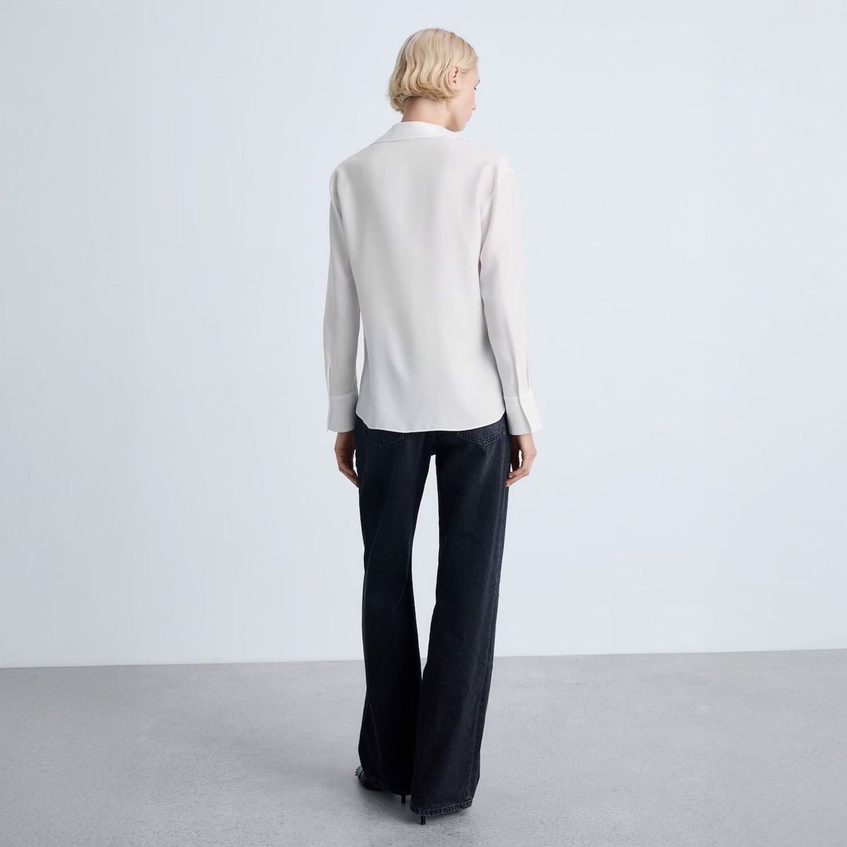 MANGO - Camisa Fluida Lyocell Mujer Mango