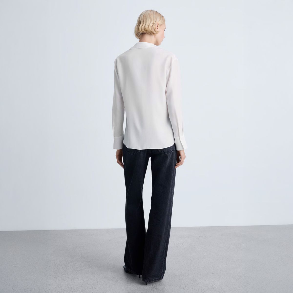 MANGO - Camisa Fluida Lyocell Mujer Mango