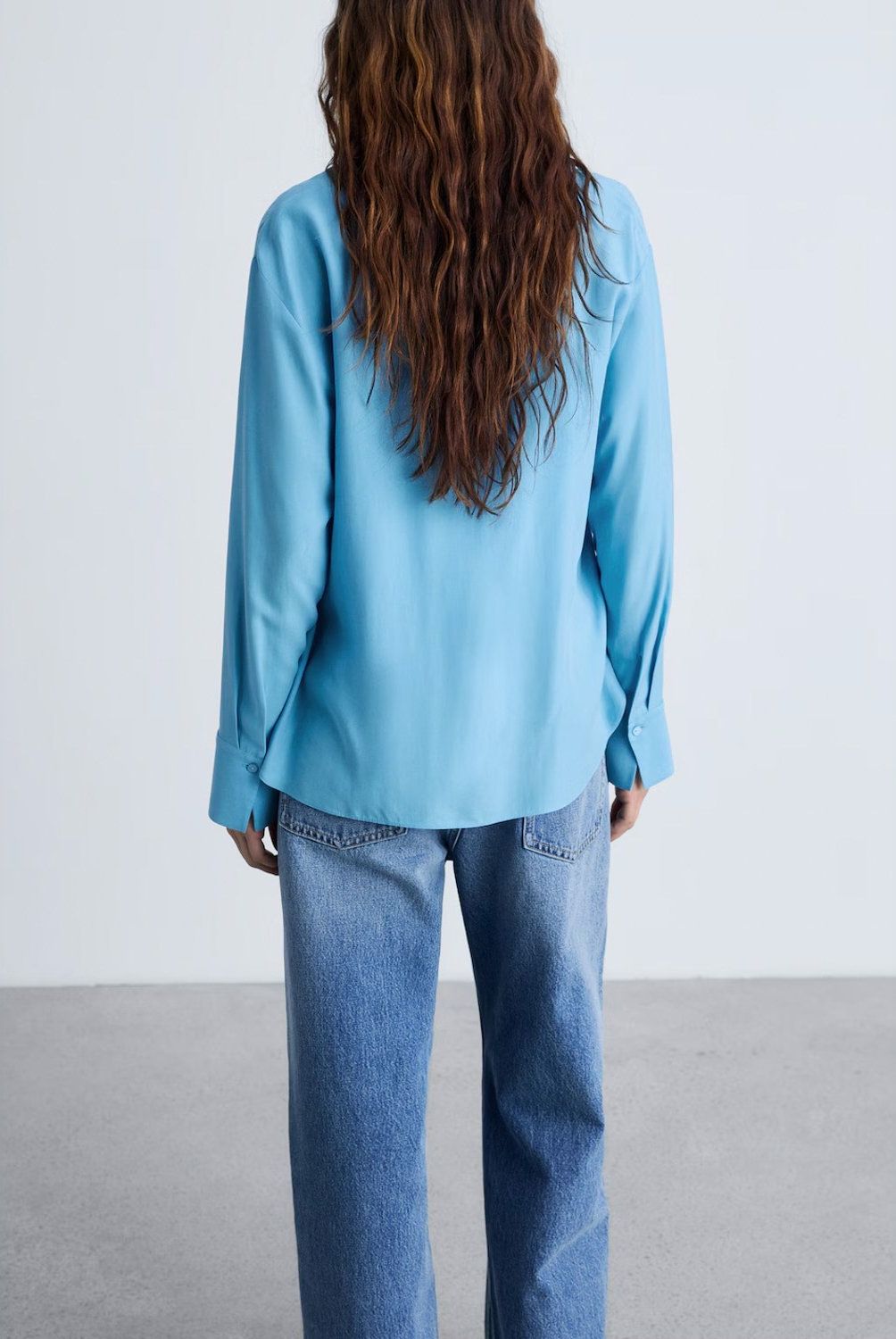 MANGO - Camisa Fluida Lyocell Mujer Mango