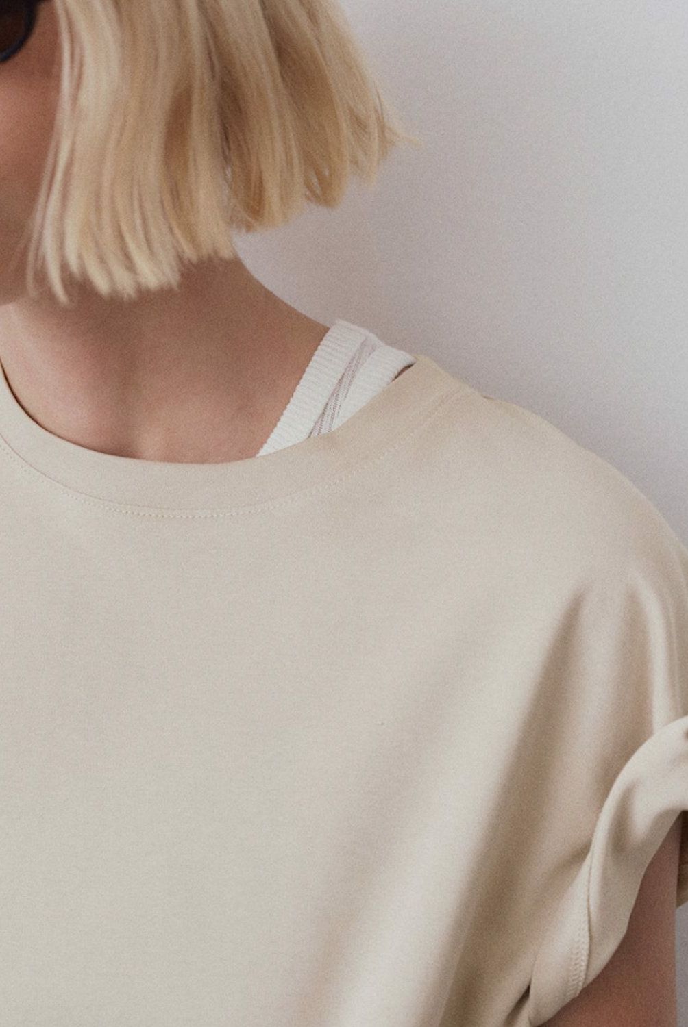 MANGO - Polera Algodón Manga Corta Mujar Mango