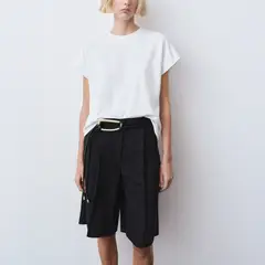 MANGO - Polera Algodón Manga Corta Mujar